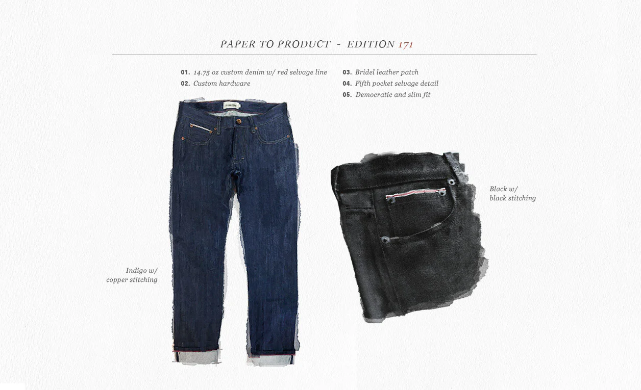 The Democratic Jean in Black Italian Selvage - Image 8