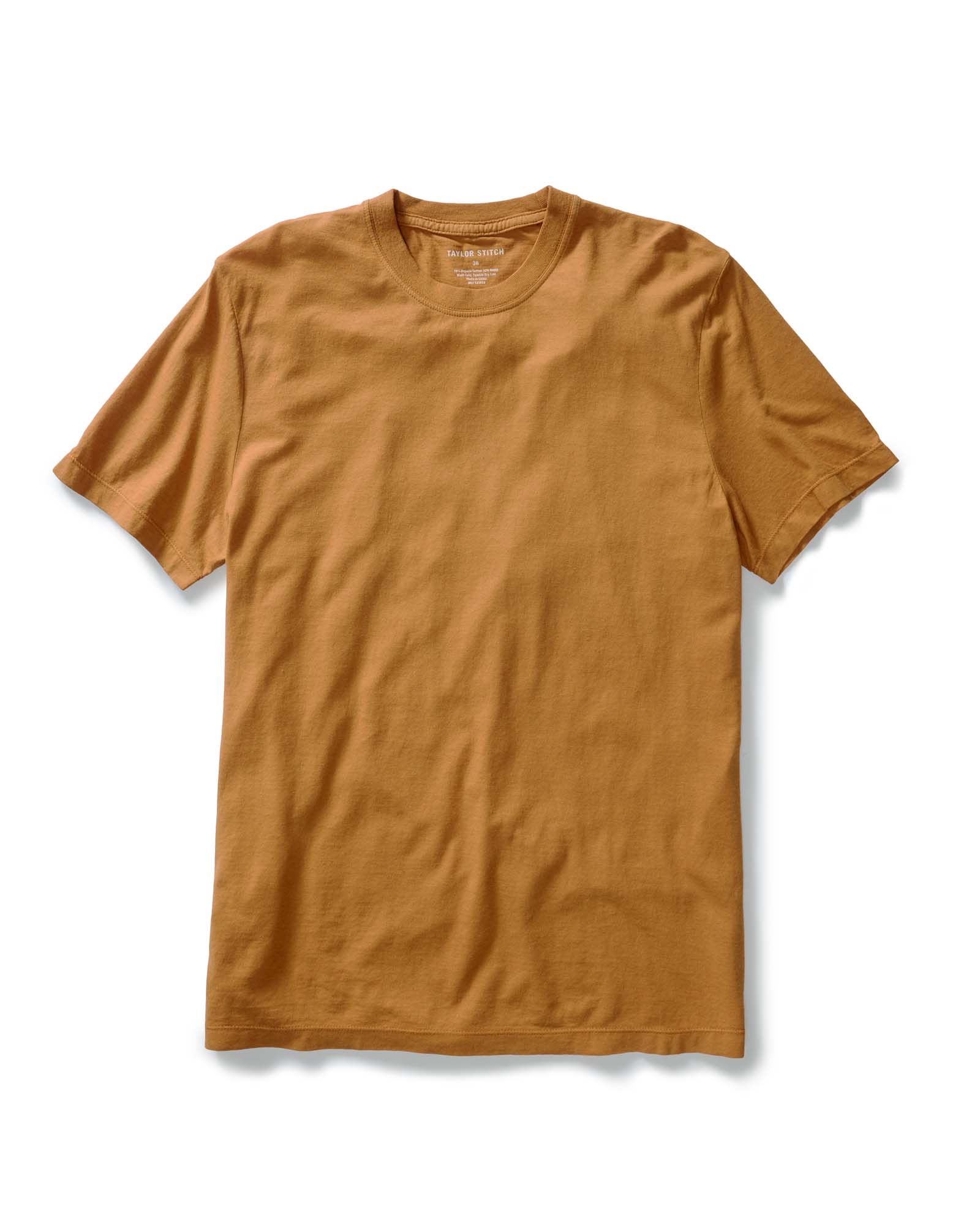 The Cotton Hemp Tee in Saffron