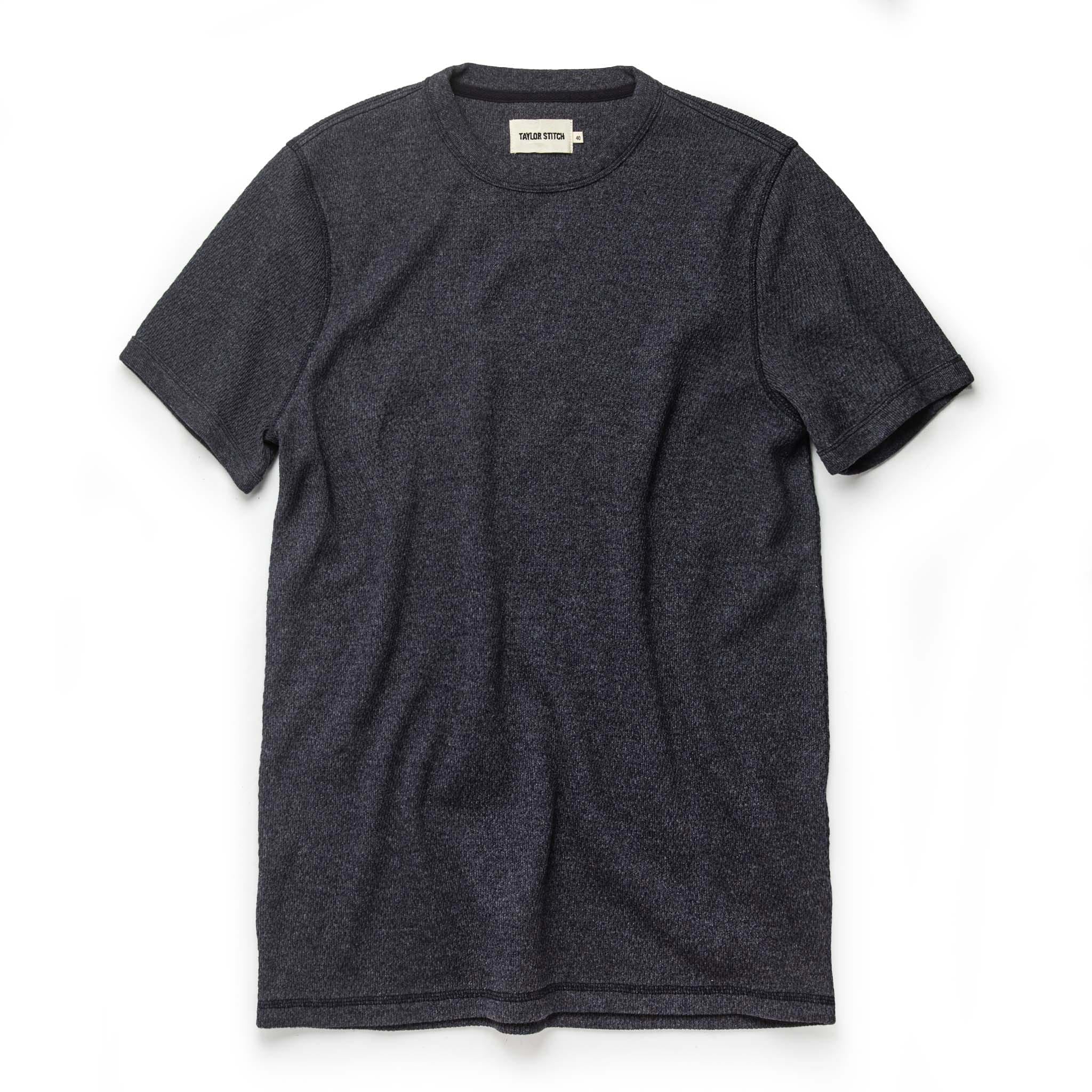 The Heavy Bag Waffle Short Sleeve in Deep Ocean
