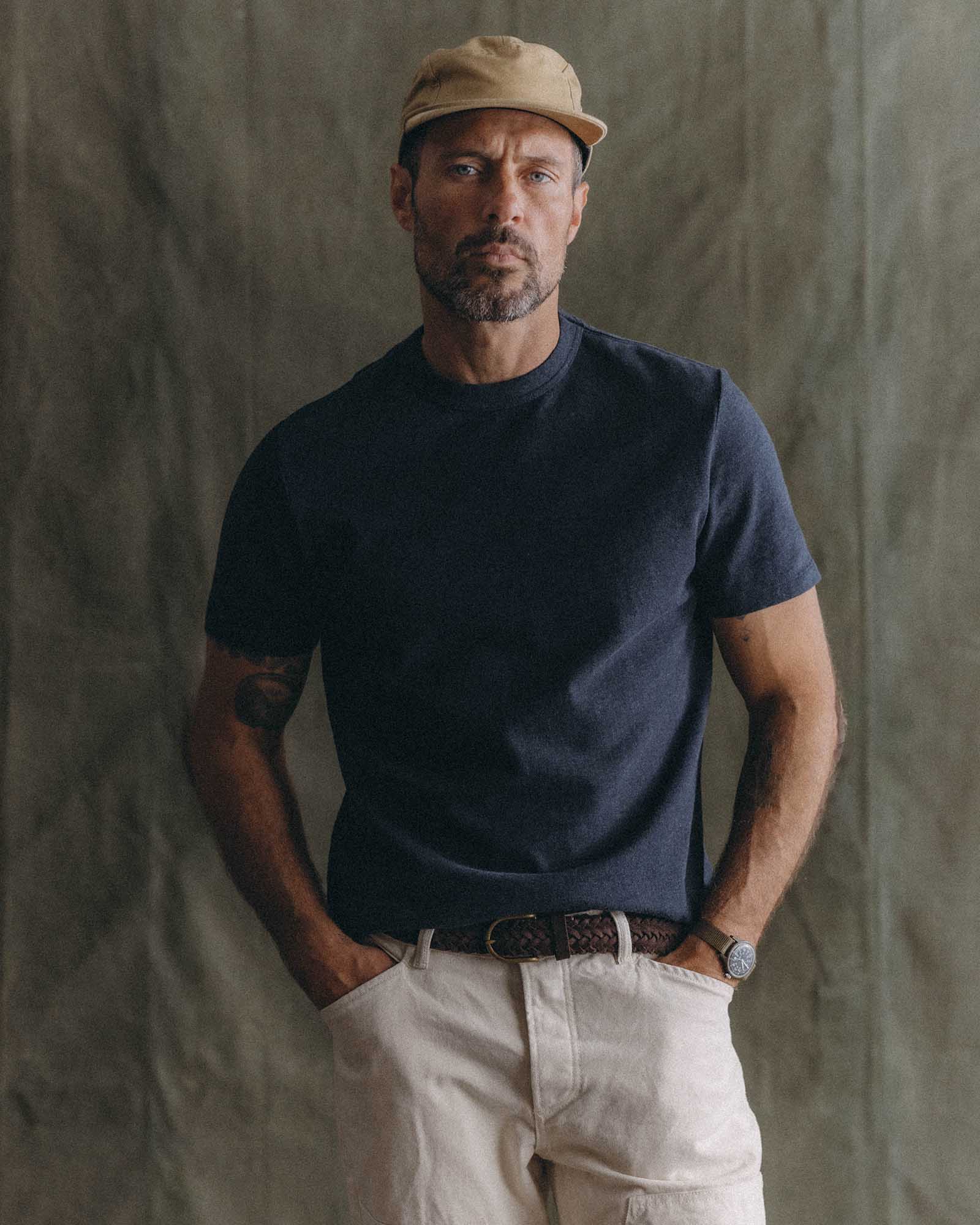 The Organic Cotton Shop Tee in Navy Twist - Image 2