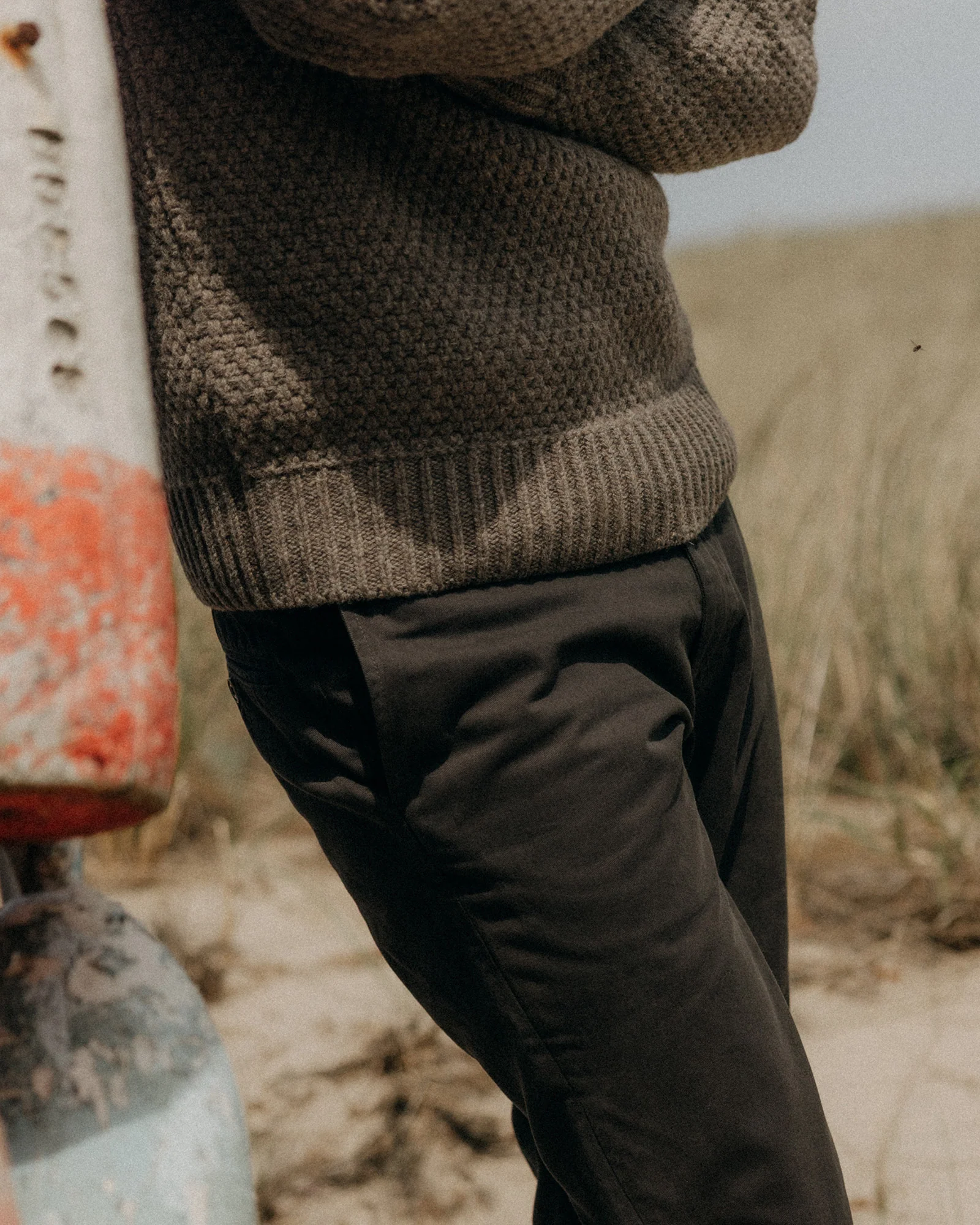 The Slim Foundation Pant in Organic Faded Black - Image 2
