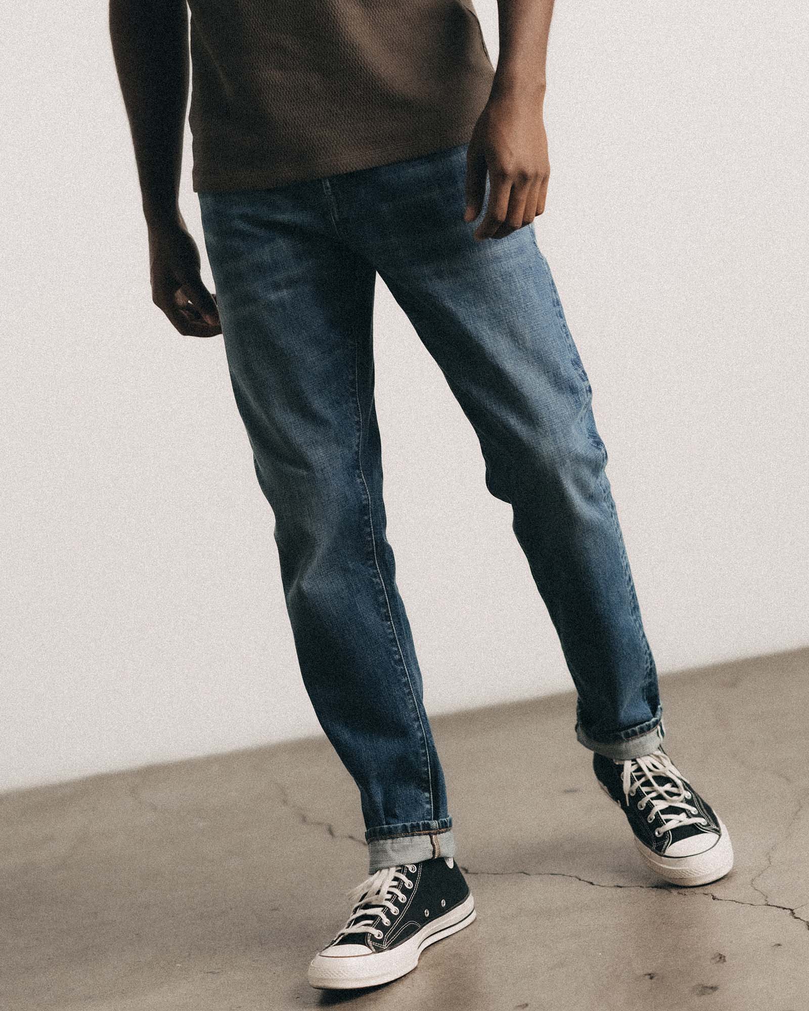 The Slim Jean in Mid Wash Organic Selvedge - Image 2