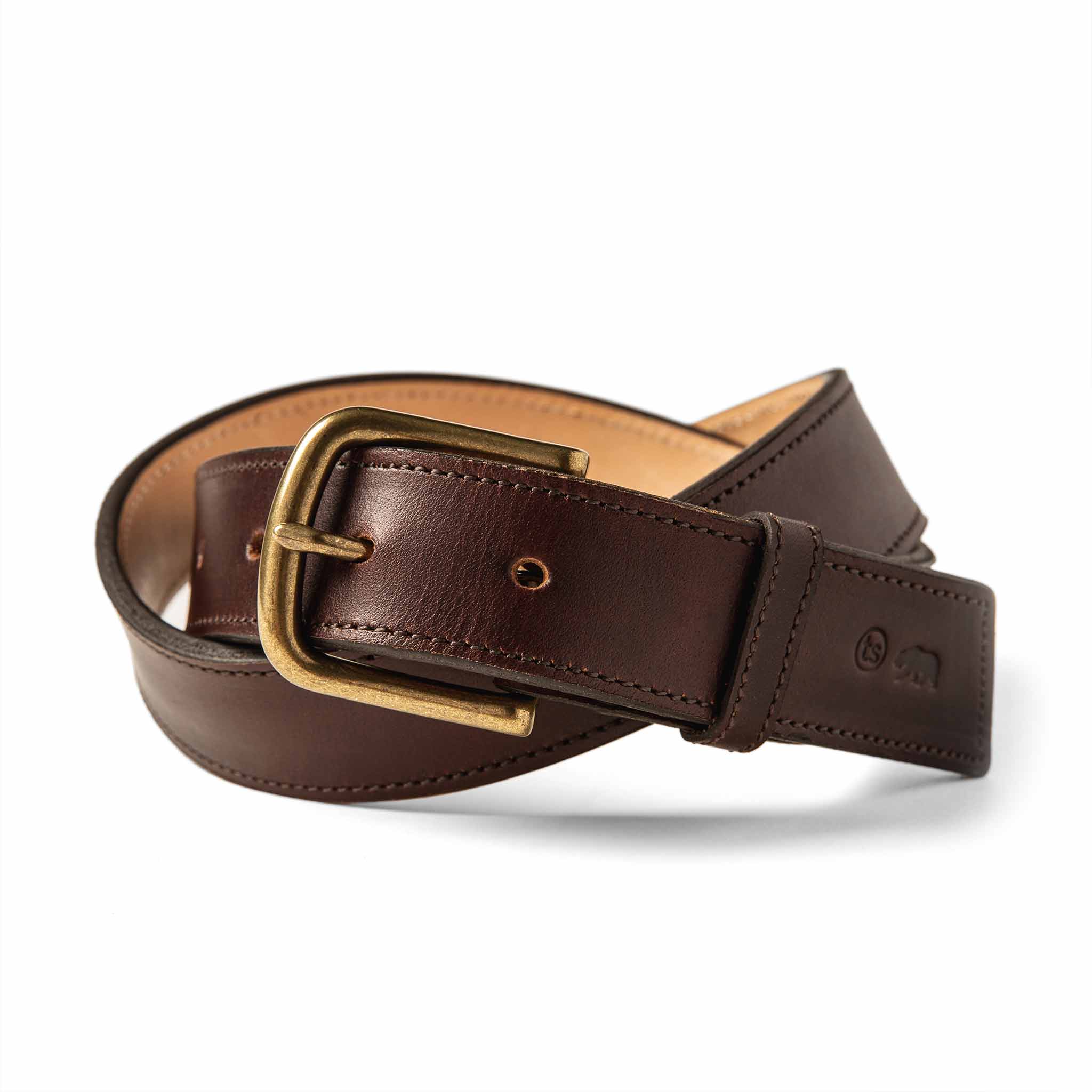 The Stitched Belt in Espresso
